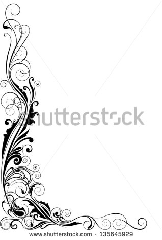 Swirl Corner Designs Vector