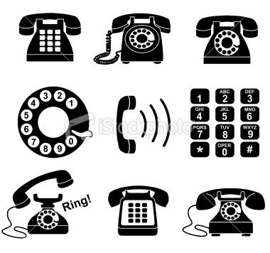 Telephone Business Card Icons