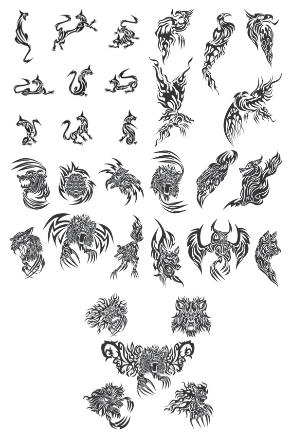 Tribal Animal Tattoos