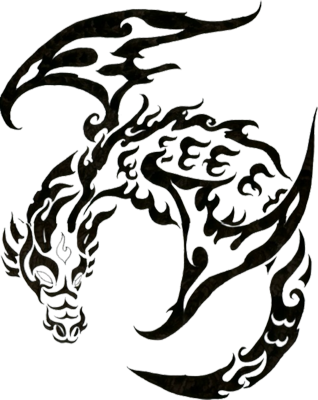 Tribal Dragon Tattoo Designs