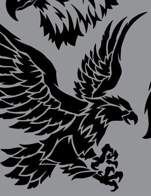 Tribal Eagle Vector Clip Art