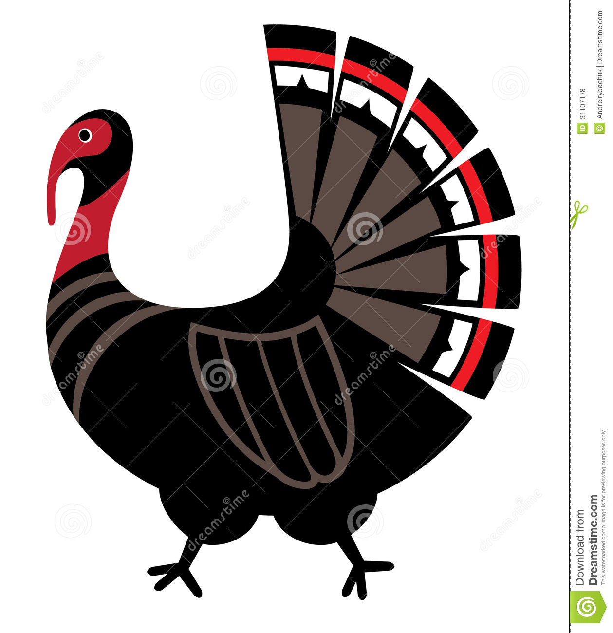 Turkey Silhouette Vector