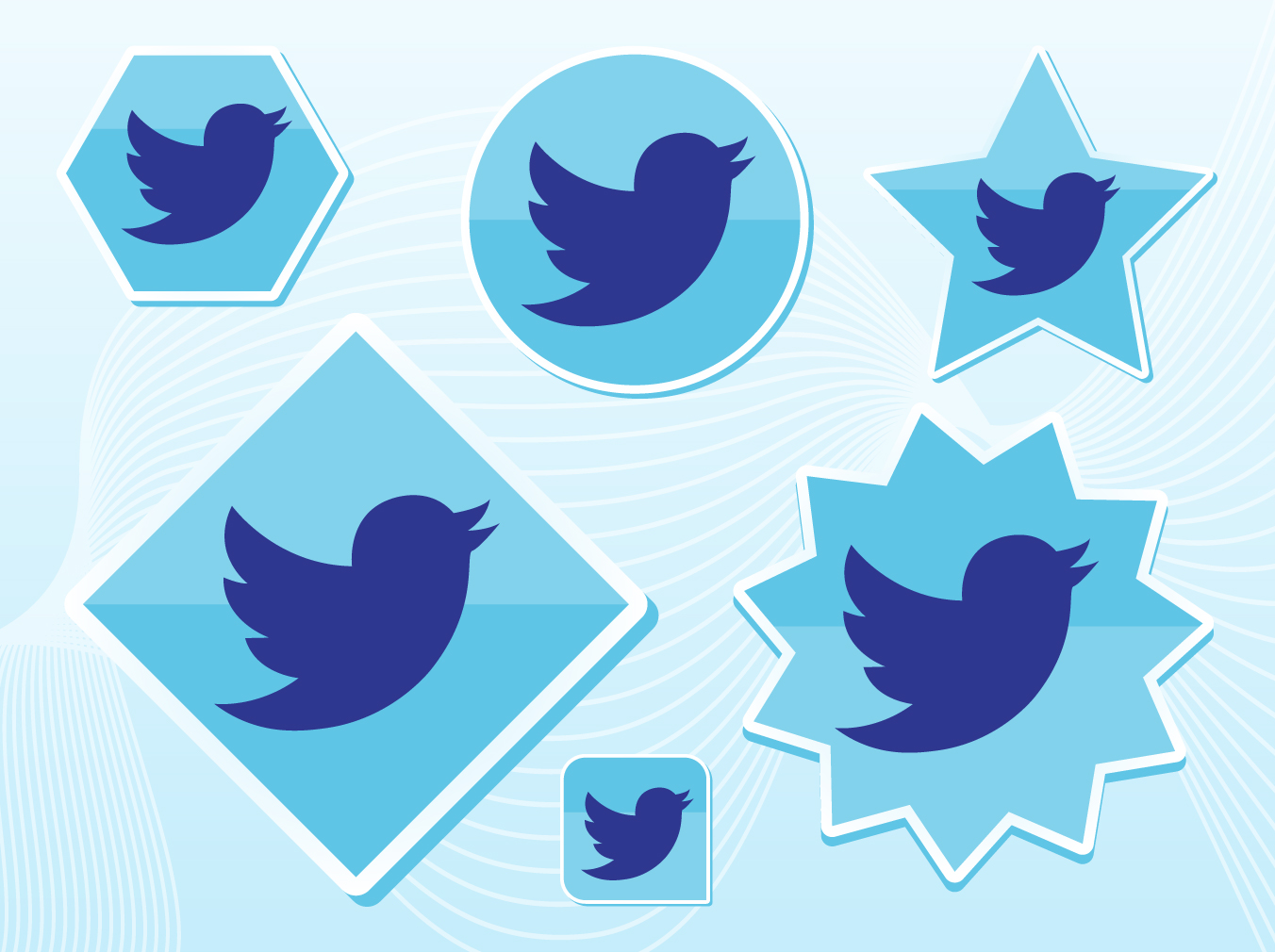 Twitter Bird Logo Vector