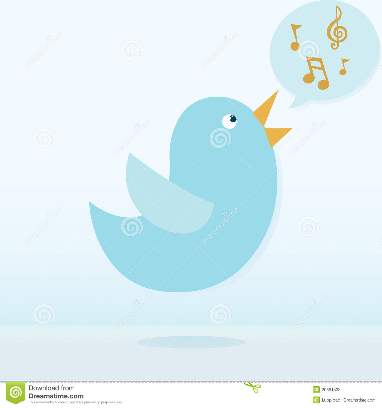Twitter Bird Vector Art