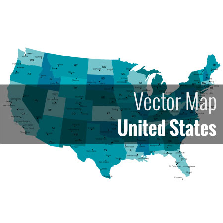 United States Map Vector Graphic