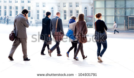 Urban People Walking