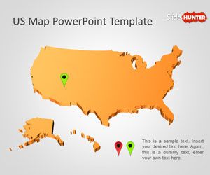 Us Map PowerPoint Template Free