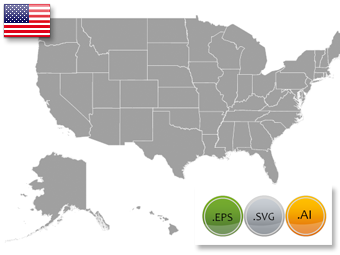 Us Map Vector