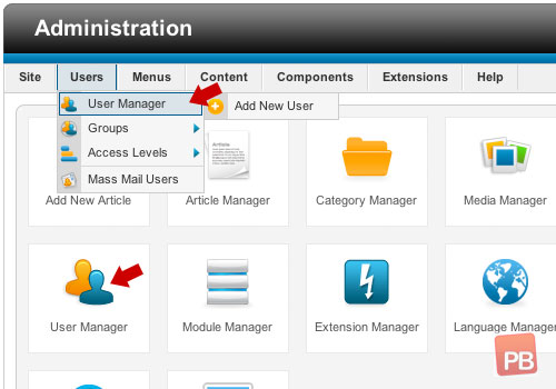 User Manager Control Panel Icon