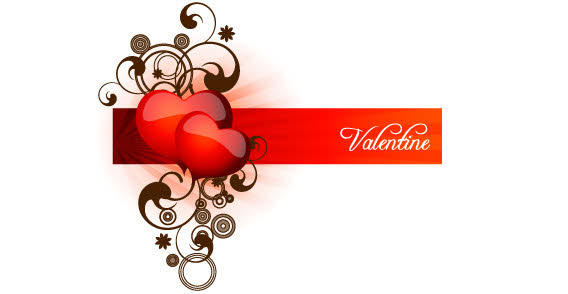 Valentine Heart Banner Clip Art Free