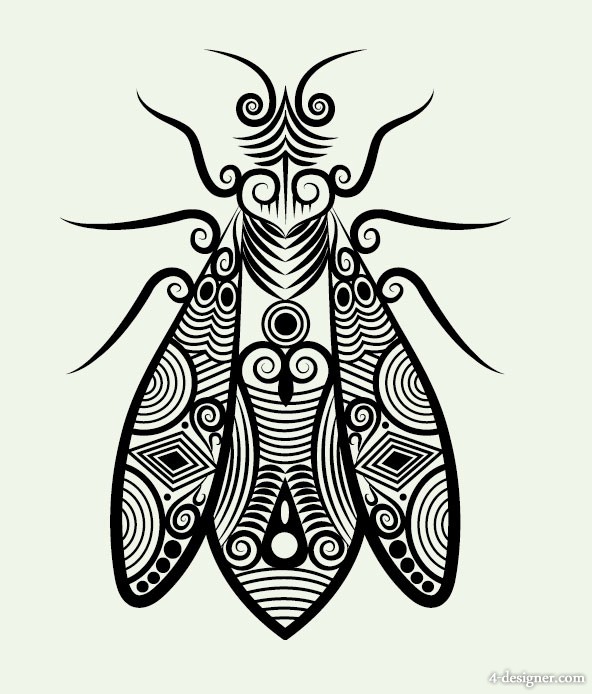 Vector Line Art Animal Patterns