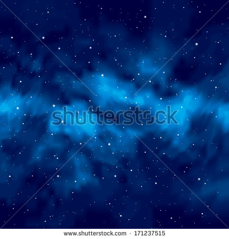 Vector Night Sky with Stars