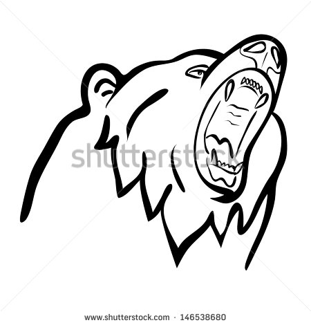 Vector Outline Bear