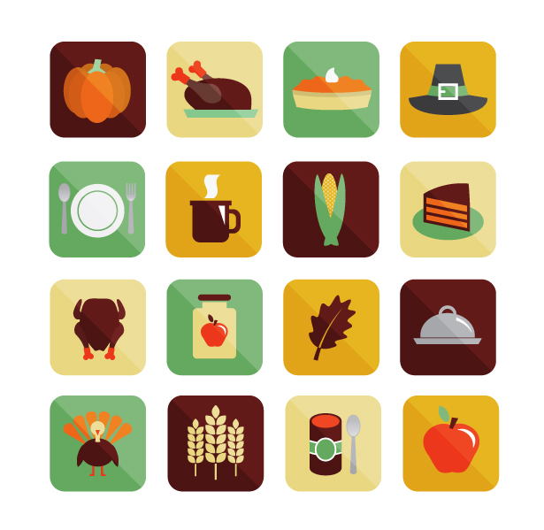Vector Thanksgiving Icons