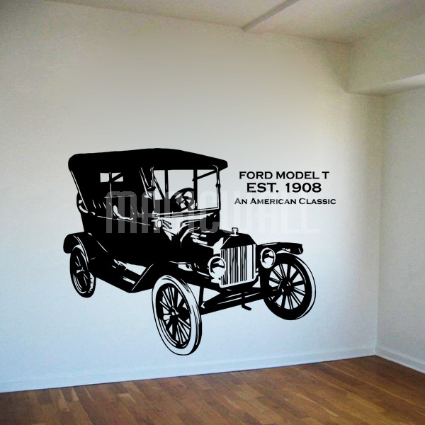 Vintage Car Decals Stickers