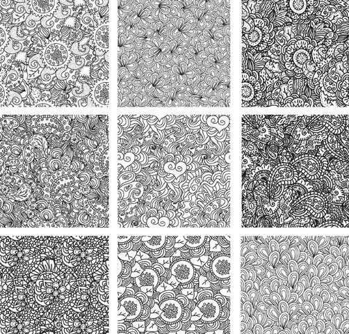Vintage Flourish Vector Patterns Vintage Flourish Vector Patterns