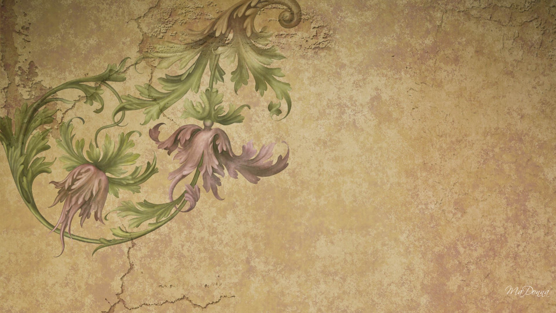 Vintage Flower Background Old Paper Vintage Flower Background Old Paper