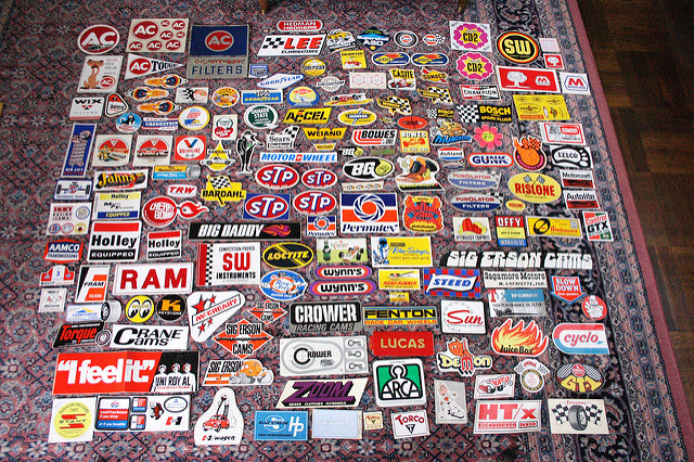 Vintage Racing Decals Stickers