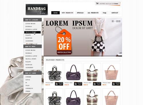 Website Shopping Templates Free