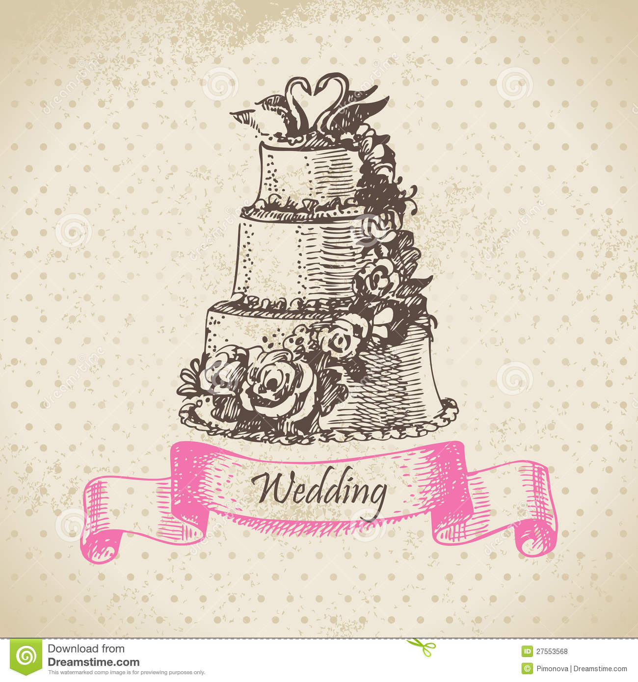 Wedding Cake Illustration