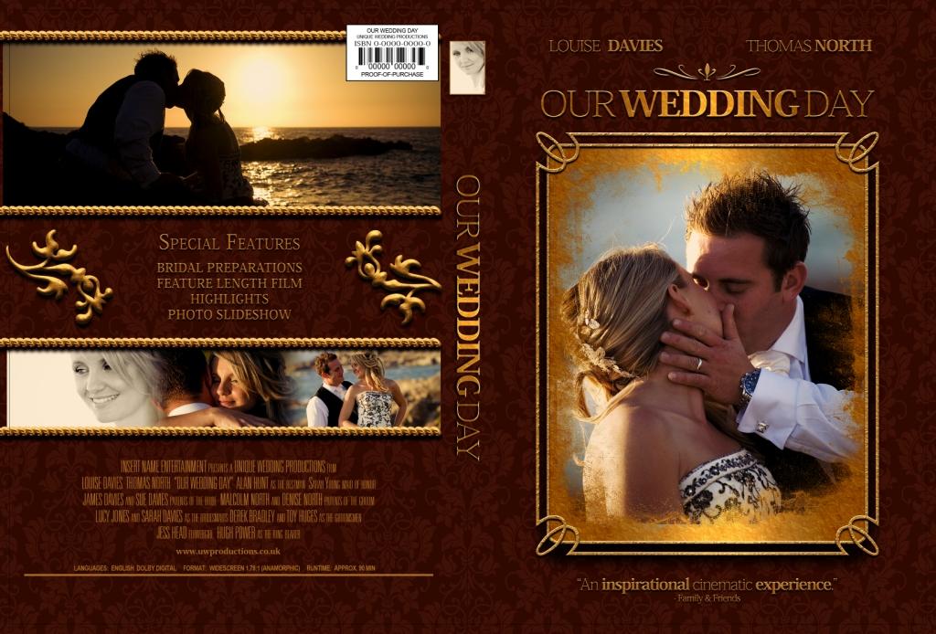 Wedding DVD Cover Template PSD