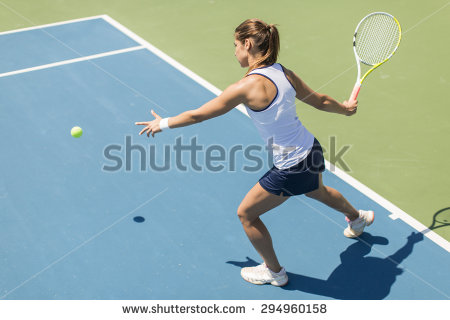 Woman Playing Tennis