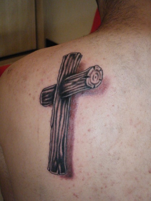 Wooden Cross Tattoo Designs
