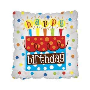 Animated Happy Birthday Cake and Balloons