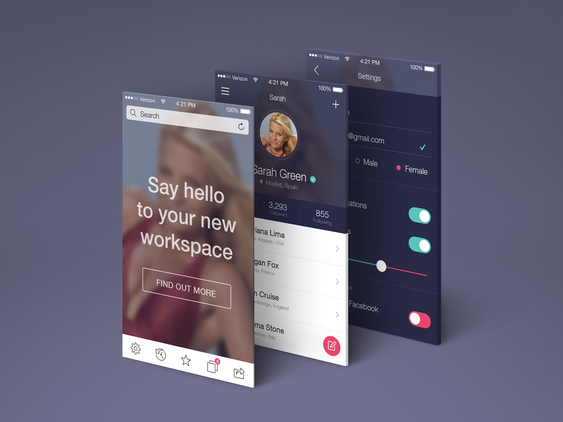 App MockupScreens