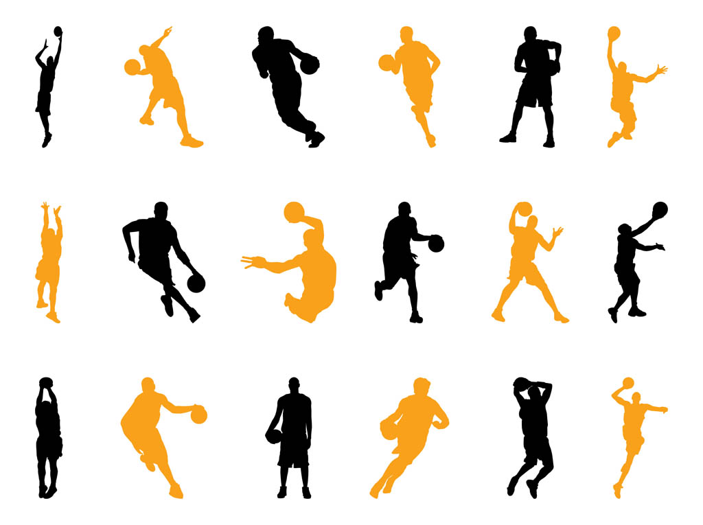 Basketball Player Silhouette Vector Free Basketball Player Silhouette Vector Free