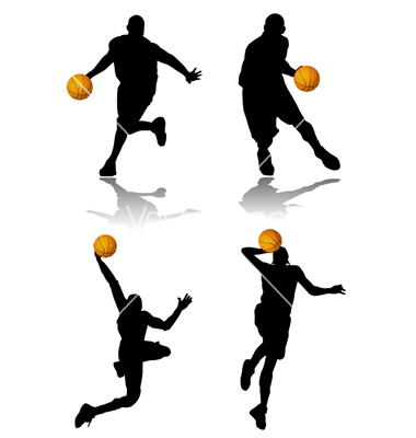 Basketball Player Silhouette Vector