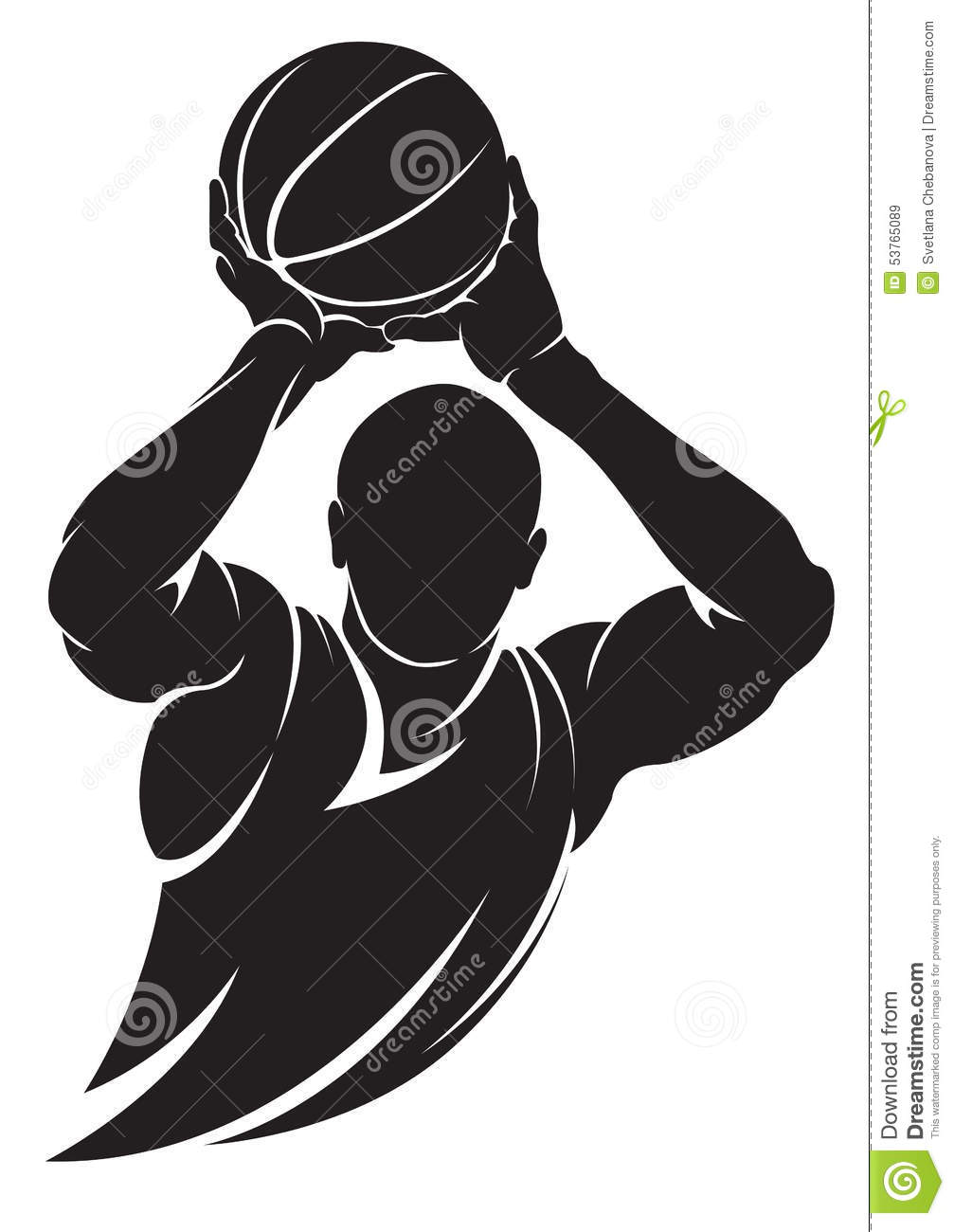 Basketball Player Silhouette Vector