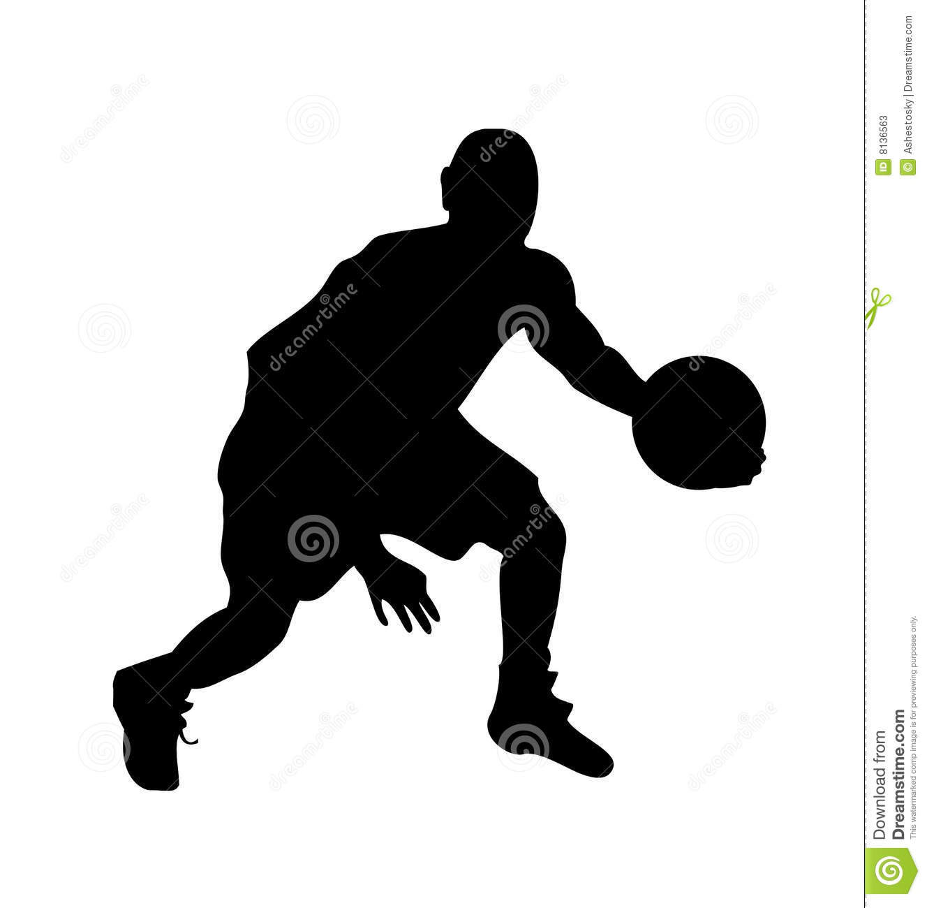 Basketball Player Silhouette Vector