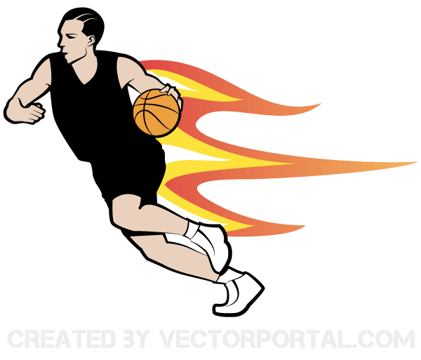 Basketball Player Vector Art