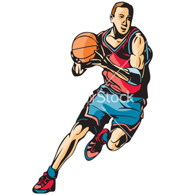 Basketball Player Vector Art