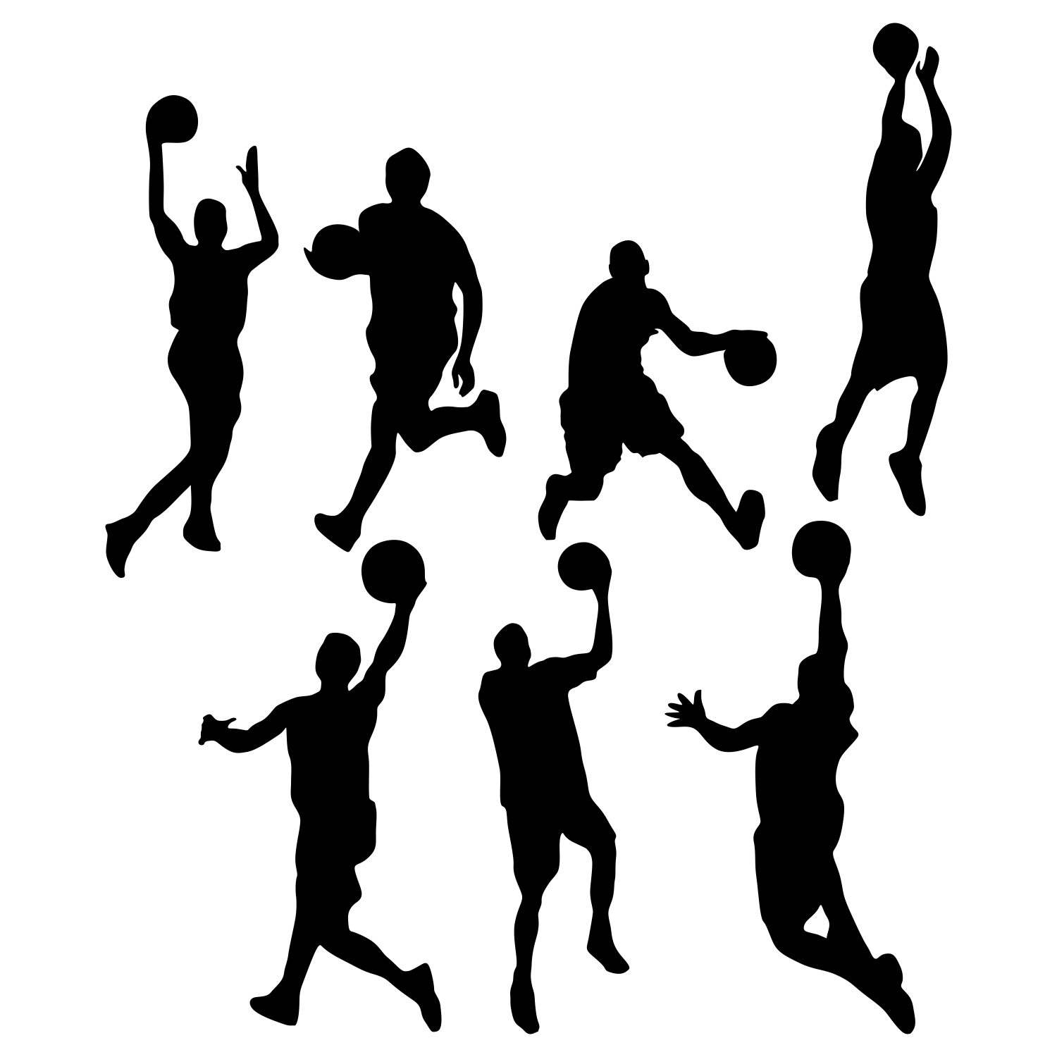 Basketball Silhouette Vector Basketball Silhouette Vector