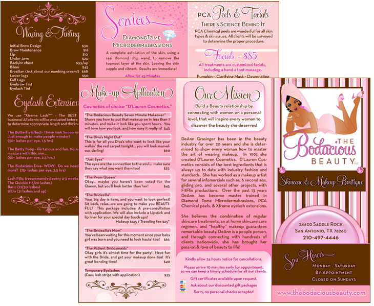 Beauty Salon Brochure Design