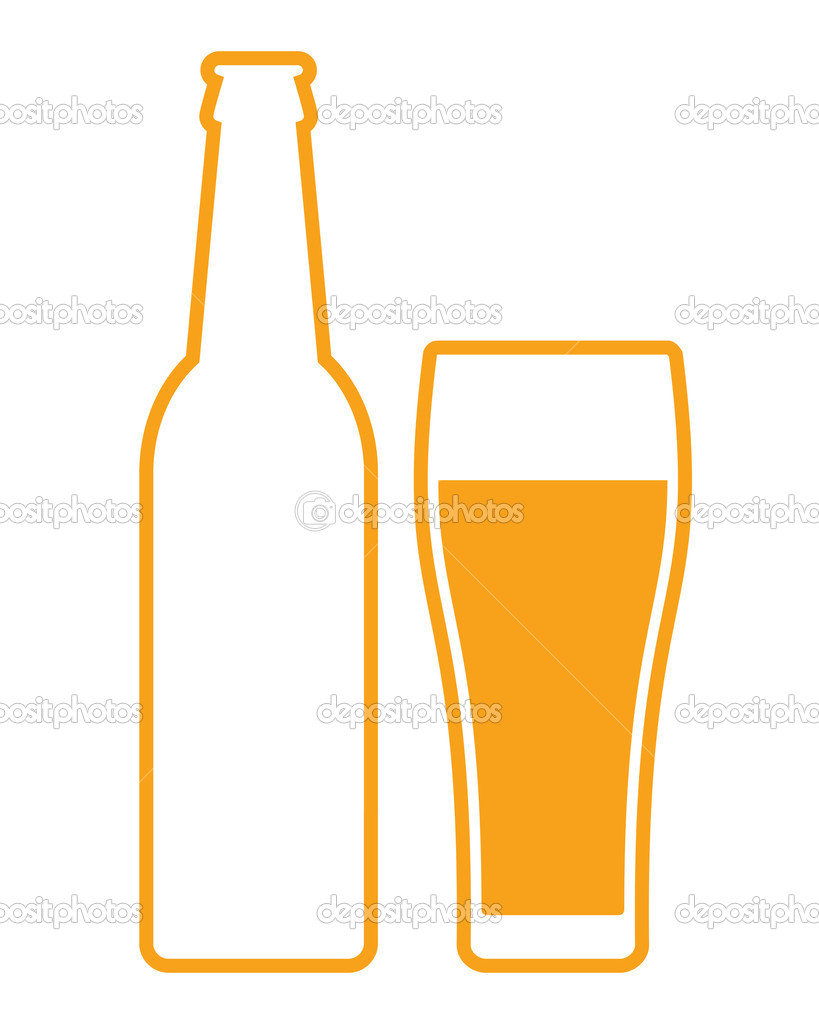 Beer Bottle Outline