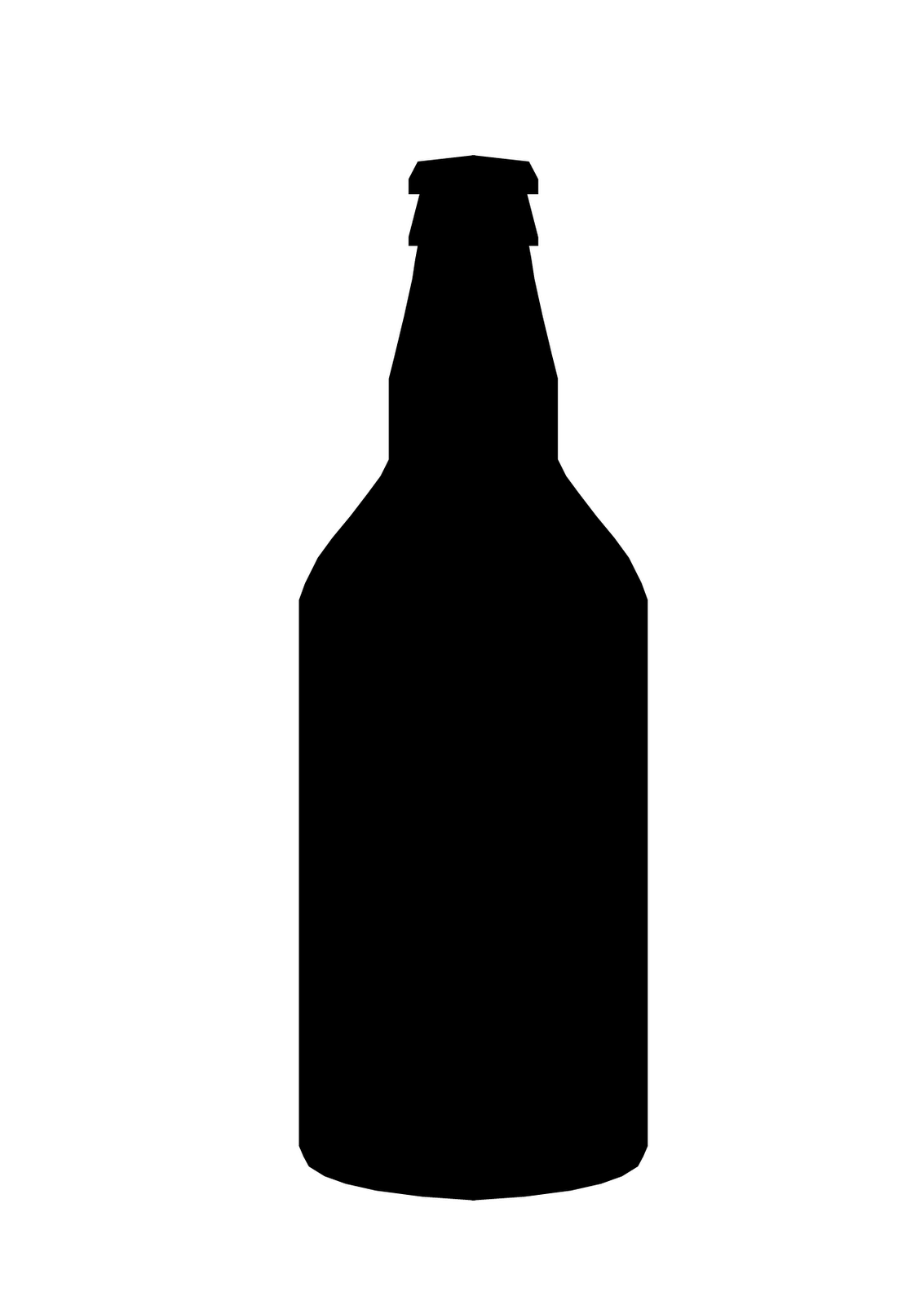 Beer Bottle Silhouette