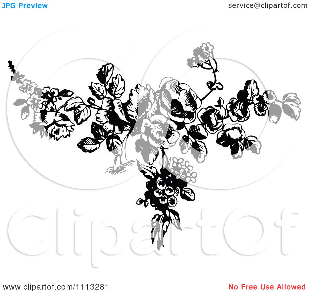 Black and White Rose Design