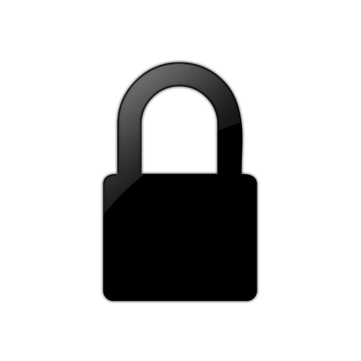 Black Lock Icon Transparent Background