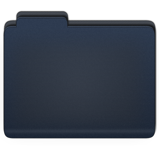 Blue File Folder Icon Blue File Folder Icon