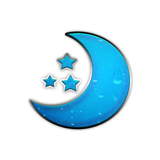 Blue Full Moon Clip Art