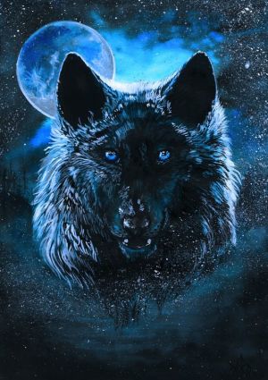 Blue Moon and Wolves