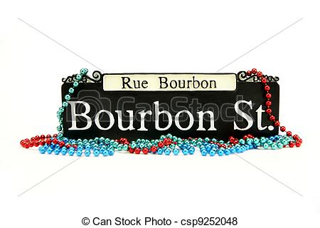 13 Bourbon Street Sign Vector Images