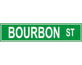 Bourbon Street Sign Clip Art