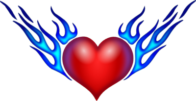 Burning Heart Clip Art