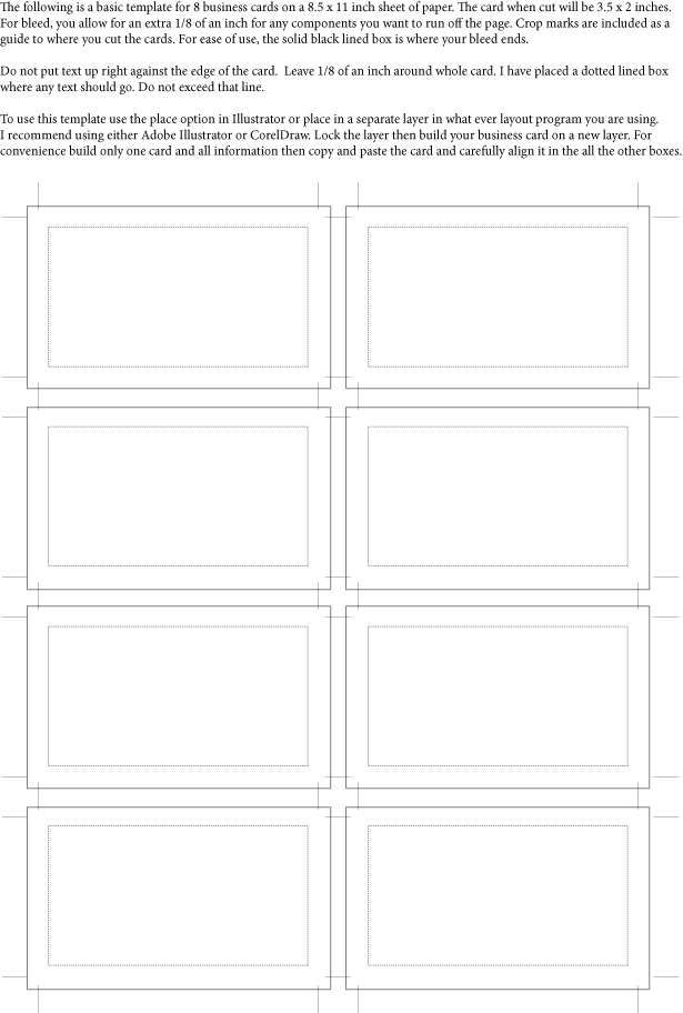 Business Card Box Template