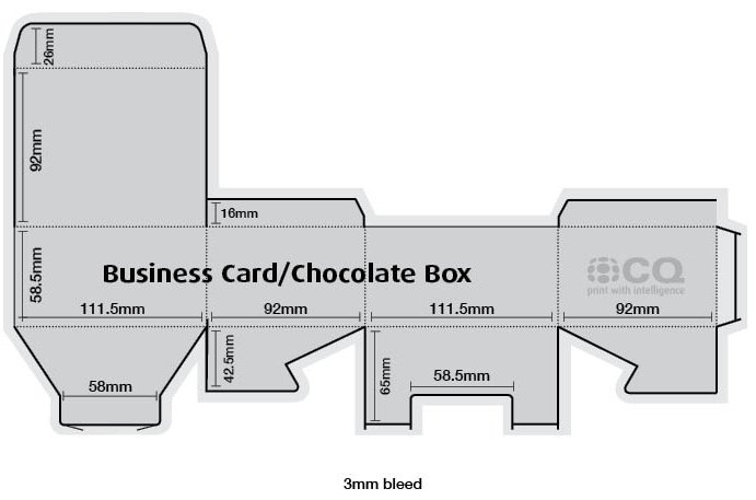 Business Card Box Template