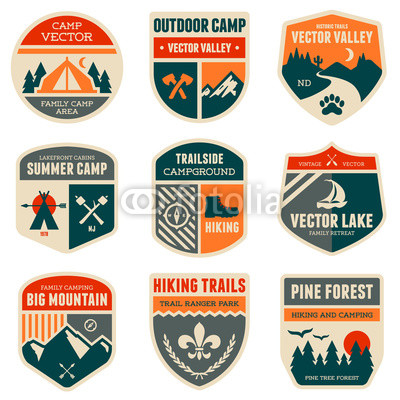 Camp Badge Clip Art